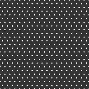 October Moon Black and White Polka Dots 6 inch