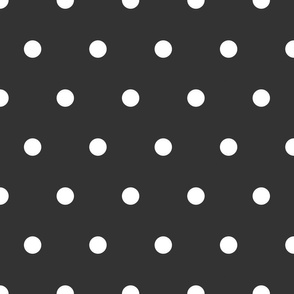October Moon Black and White Polka Dots 24 inch