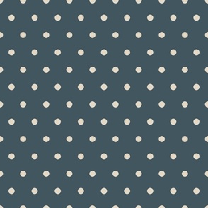 October Moon Night Blue Polka Dots 12 inch