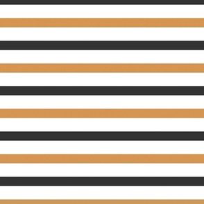 Black and Orange Halloween Stripes 24 inch