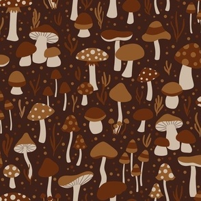 Earth Tone Mushrooms