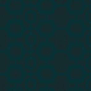 Chinoiserie A/2 -teal on darkest teal (large scale)