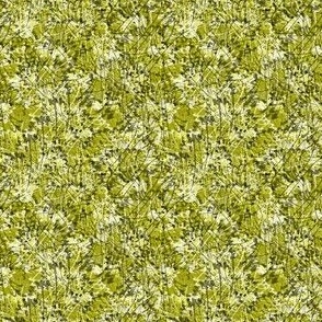 Batik Flower Mosaic Casual Fun Summer Textured Neutral Interior Monochromatic Yellow Blender Jewel Tones Citrine Yellow Green Mustard CCCC00 Dynamic Modern Abstract Geometric
