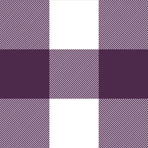 Purple and White Plaid 24 inch