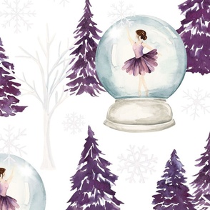 Winter Wonderland Ballerina Snow Globe 24 inch