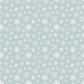 Winter Snowflakes on Blue 6 inch