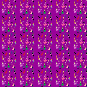 Paper Dolls Purple