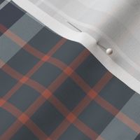 Blue family tartan, 6" cool weathered colors 