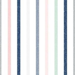 Textured Pastel Nursery Vertical Thin Stripes