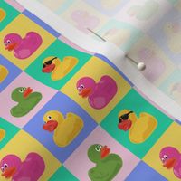 Pop art rubber duckies