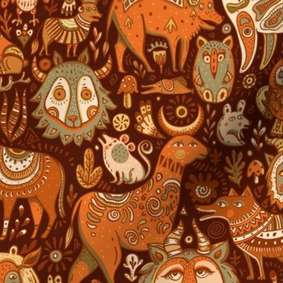 Magic forest animals 