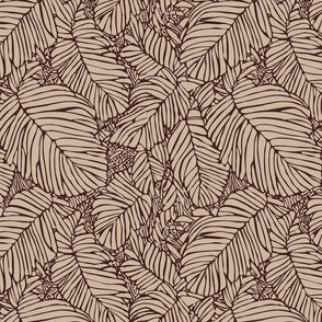 Asher Foliage - 1734 large // brown beige