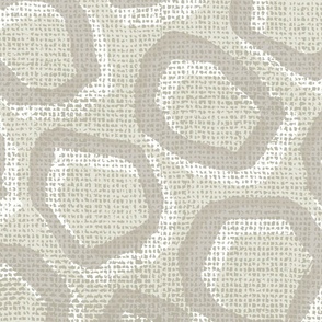 Modern Abstract Geometric Spots - Neutral - Jumbo