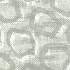 Modern Abstract Geometric Spots - Sage - Jumbo