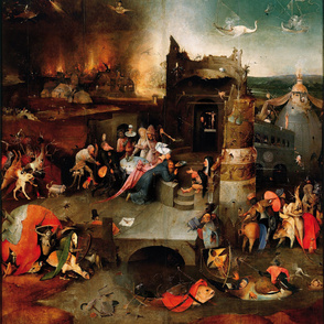 The Temptation of St Anthony by Hieronymus Bosch - Center Panel