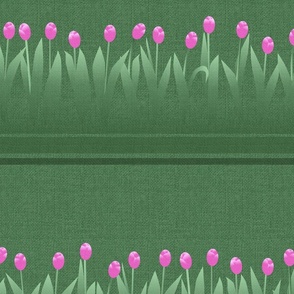 Tulip Stripe Pink 27in seamless repeat