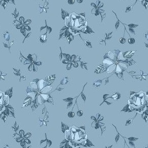 Ruby Toile tonal blue sm