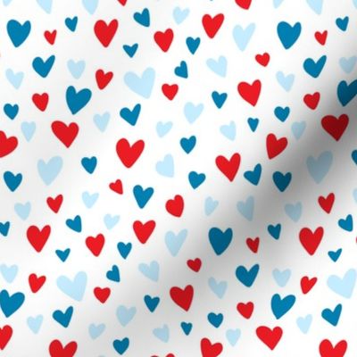 blue and red valentine hearts micro