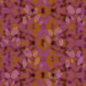 24" LARGE Mauve/Rust Watery Background