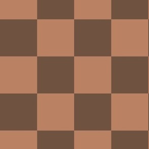 Brown Checkerboard - 2 inch