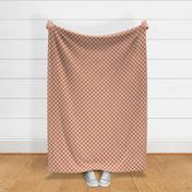 Pink and Tan Checkerboard - 1 inch