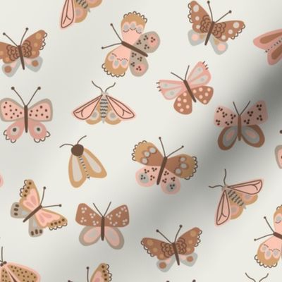 Butterflies in Neutrals - 1 1/2 inch