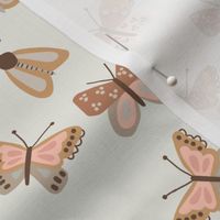 Butterflies in Neutrals - 1 1/2 inch