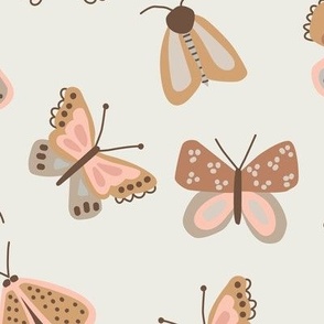 Butterflies in Neutrals - 3 inch