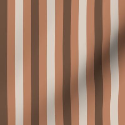 Brown and Tan Stripe - 1/2 inch