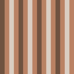 Brown and Tan Stripe - 1/2 inch