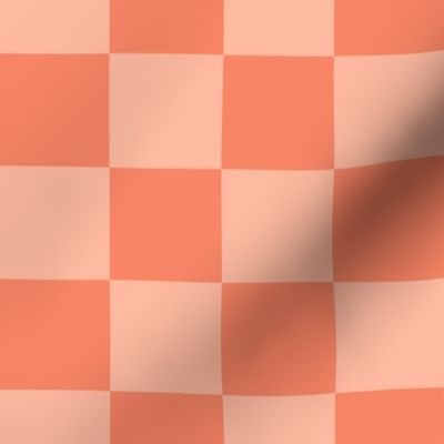 Orange Checkerboard - 2 inches