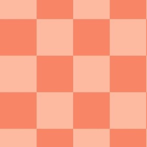 Orange Checkerboard - 2 inches