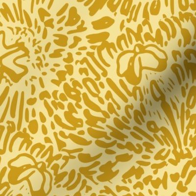 Lg Floral Stamen in Dark Mustard, Pua Kala Garden Collection