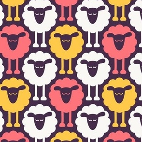 2671 C Medium - funny retro sheep