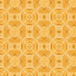 Ornate Rich Gold Bohemian Mandala -Bed Room