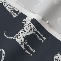 Dalmatian Dogs Charcoal Gray Small Scale