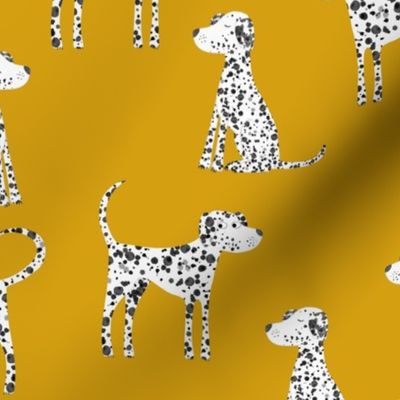 Dalmatian Dogs Yellow 