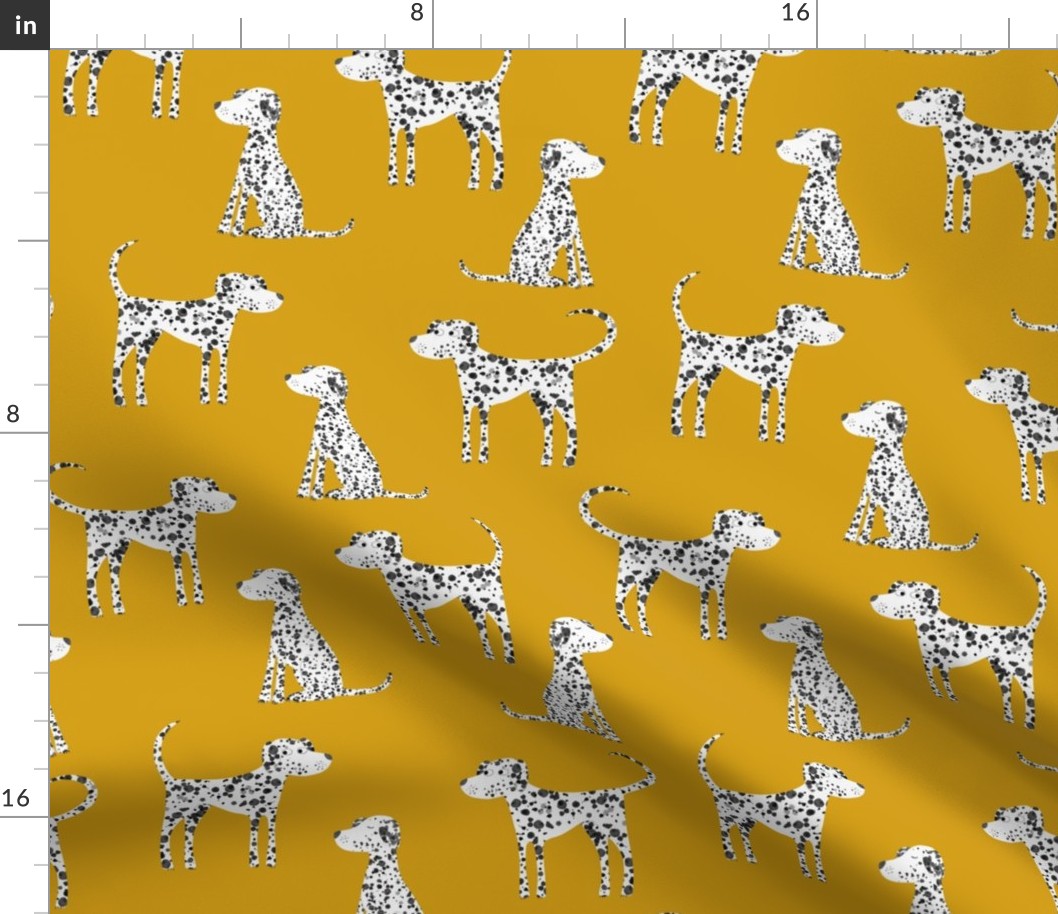 Dalmatian Dogs Yellow 