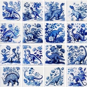 Dinosaur Delft Tiles 