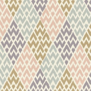 Diamond ikat geo pastel 