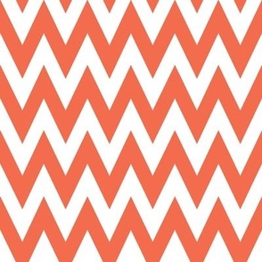 Deep Chevron in Red and White