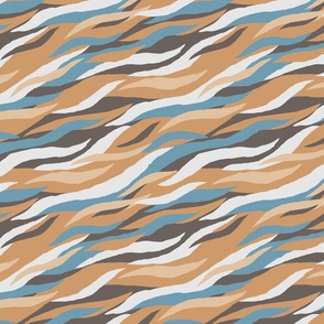 Abstract waves. Blue and brown.  Small