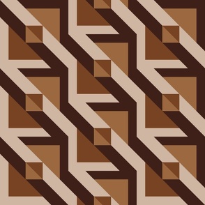 earth tones geo illusion