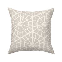 Neutral Geometric Block Print - Warm Gray 1 - Large