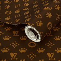 Louis Luxe Pup Fashion - brown and tan