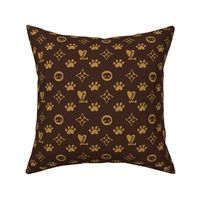 Louis Luxe Pup Fashion - brown and tan