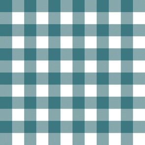 Blue and White Winter Plaid 6 inch
