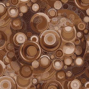 Circles on Circles Earth Tone