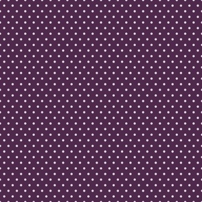 Dark Purple Polka Dots 6 inch