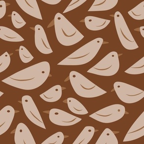 Earth Tone Birds-01